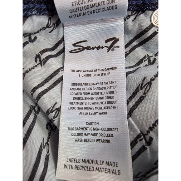 Seven7 Jeans Size 10 Loose Straight Mid Rise Denim Blue Jeans Pre-owned - Picture 14 of 16